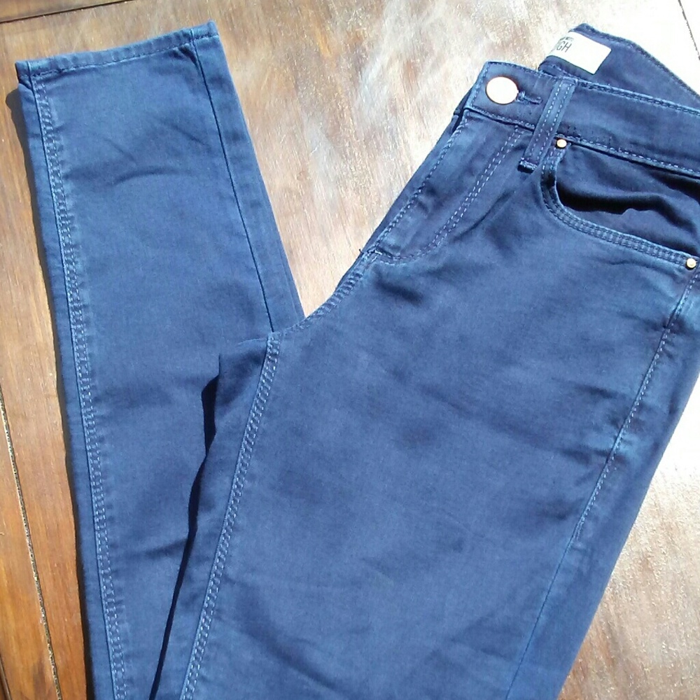 Top Shop Leigh Moto skinny jeans size 25